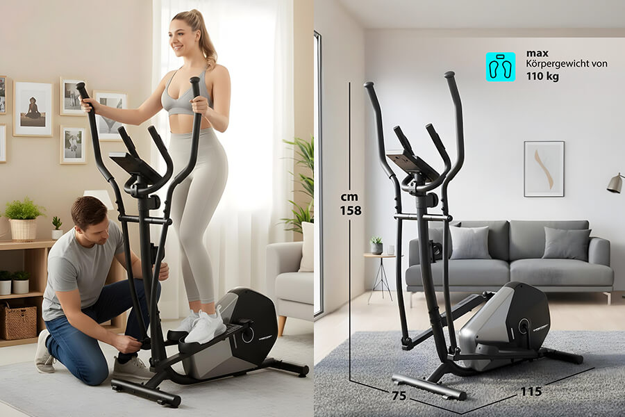 Crosstrainer CT 5: Stabil. Leise. Perfekt für Zuhause.